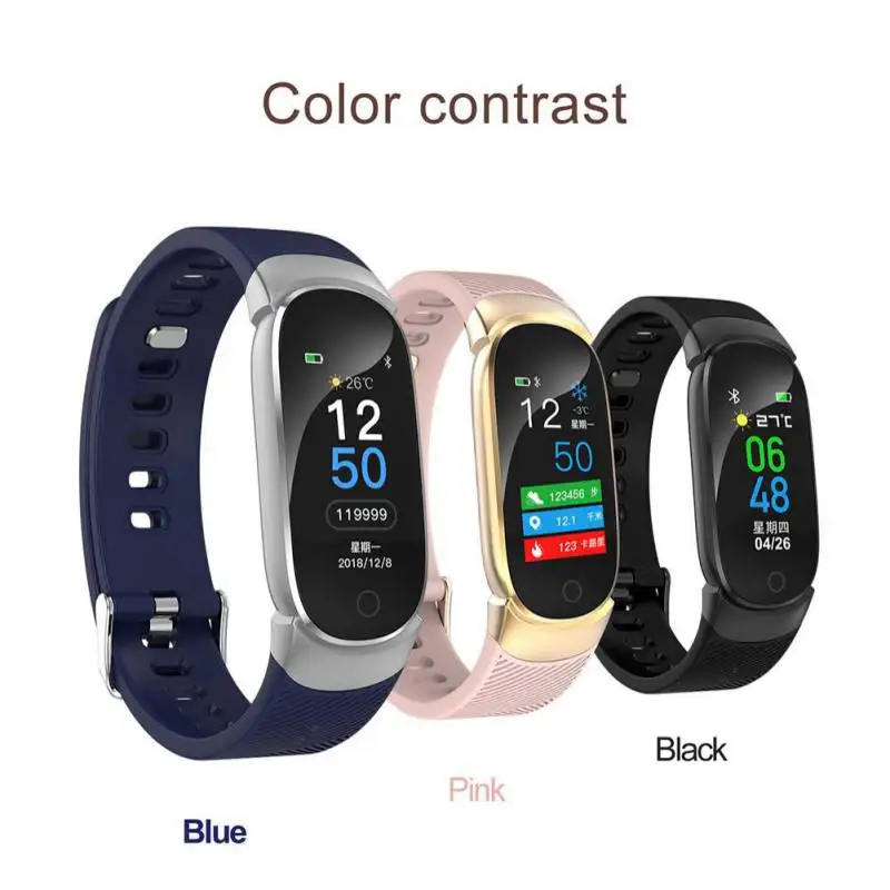 

OJ 04 OLED Touch Color Screen Smart Wristbands Sports Bluetooth Bracelet IP67 Waterproof Sleep Heart Rate Blood Pressure Monitor