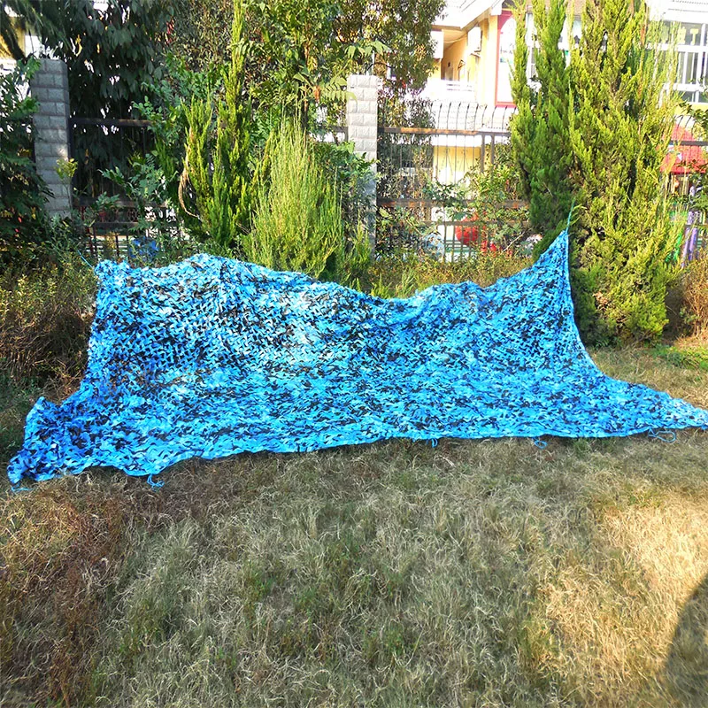 3,5 м* 6 м камуфляжная сетка синяя камуфляжная сетка брезент для рыбалки Пляжная палатка силиконовый брезент для кемпинга навес