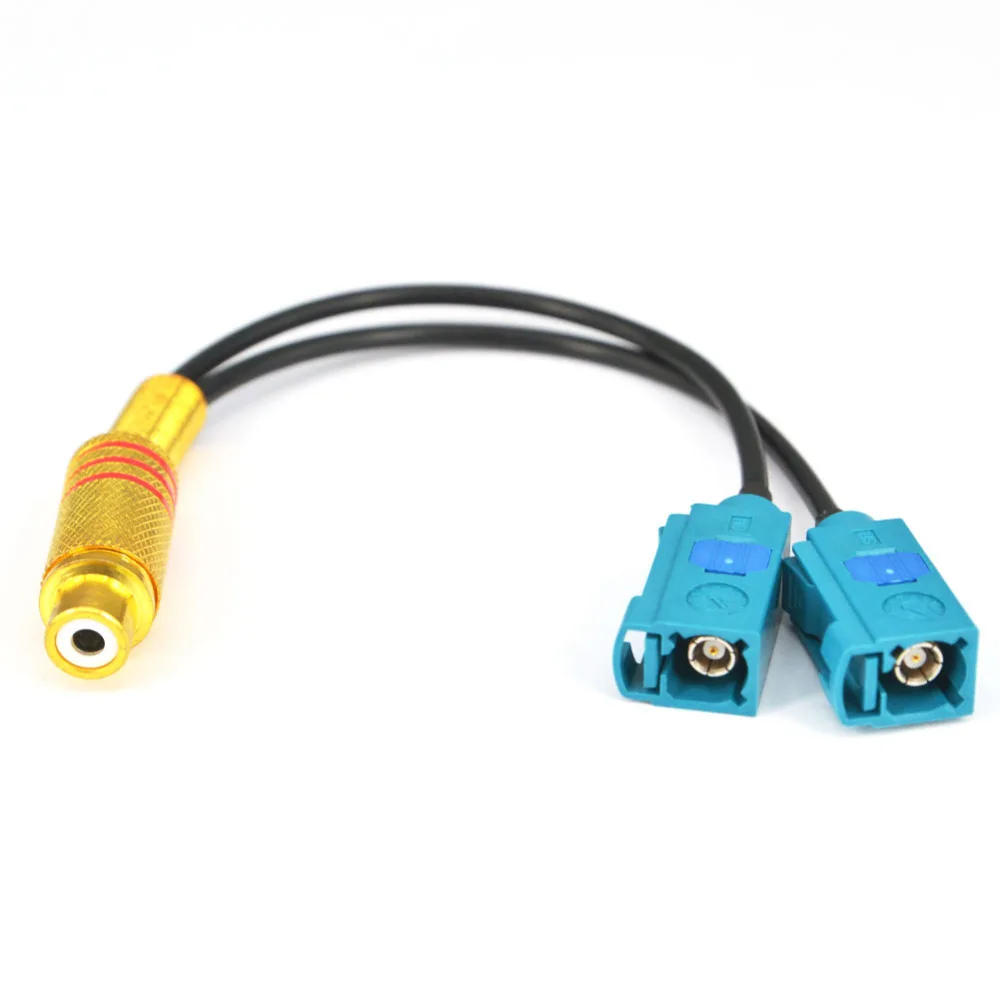 GPS Antenna Cable Dual Fakra Z Jack Female to RCA female Pigtail Y type