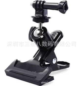 

3 in 1 Flash studio light stand Clip Clamp Holder Mount + Tripod mount adapter + Gopro screw For Gopro Hero 3+ 3 2 1