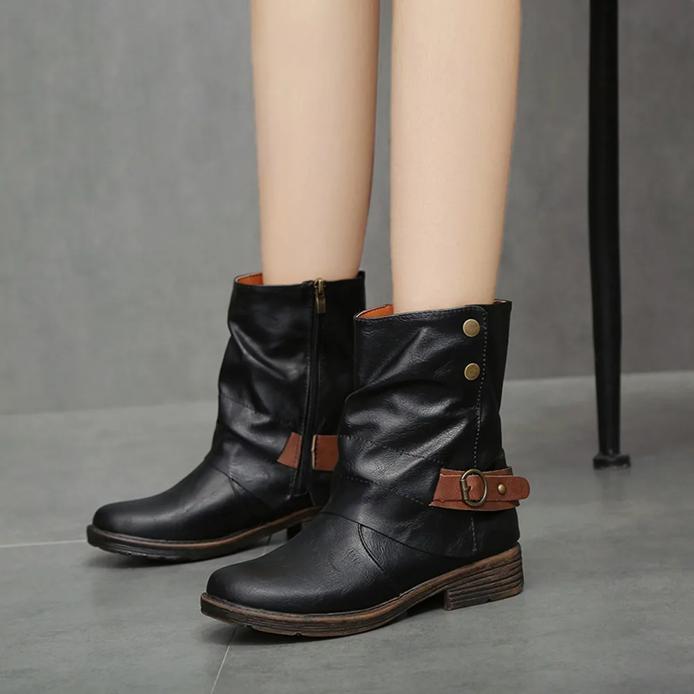 flat toed boots