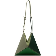Повседневная Геометрическая Тройная сумка через плечо, цветная сумка через плечо, женская сумка-мессенджер