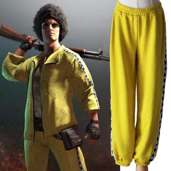 

PUBG Playerunknown's Battlegrounds cosplay Equipped with game clothes Small yellow clothes Qiancao Guizi Suit Christmas
