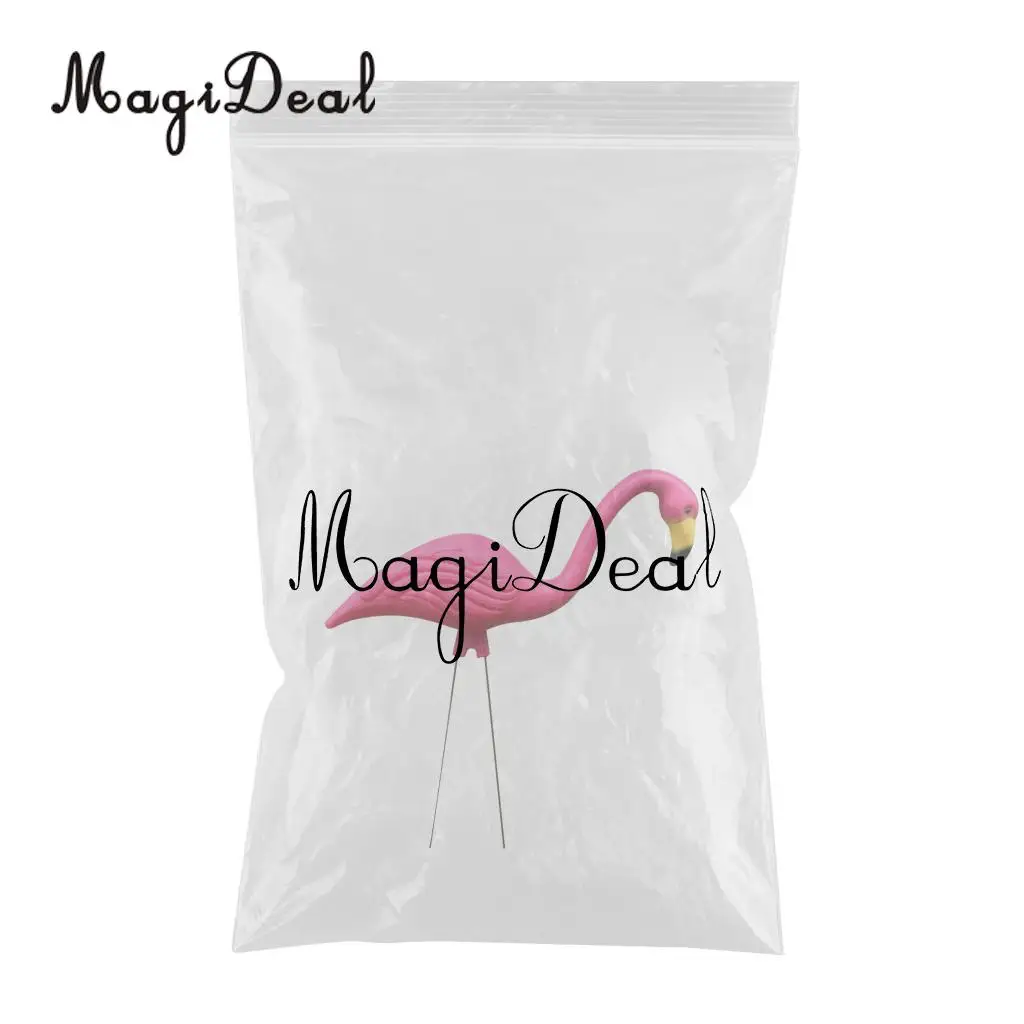 MagiDeal Realistic Large Pink Flamingo Garden Decoration Lawn Ornament Home Shelf Display Hand Craft Gift