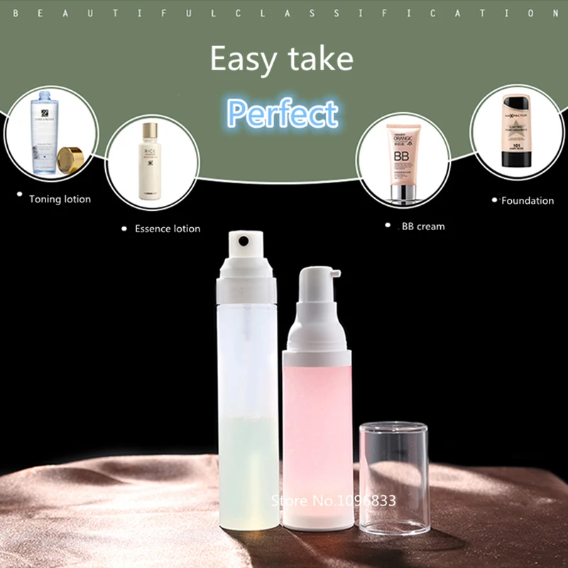 

30pcs Plastic PP Press Bottle Lotion Bottle Duck Nozzle Pump, Emulsion Bottles, Cosmetics Sample Packing Bottle 15ml 30ml 50ml
