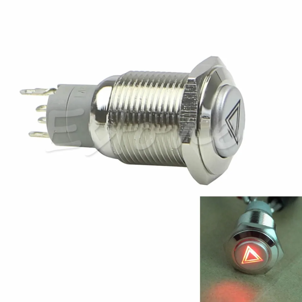 

16mm CAR Emergency Hazard Warning Light switch Push Button on/off switch New L22