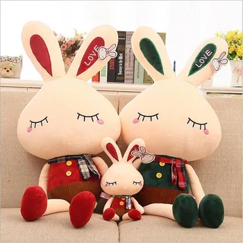 

New Style Rabbit Wearing Clothe Short Plush Toy LOVE Rabbit Plush Doll Children Birthday Gift
