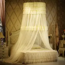 Роскошная противомоскитная сетка для двойной кровати, принцесса кружева дворца балдахин, балдахин, занавески кроватные, москитейро, взрослые детские кроватные сетки