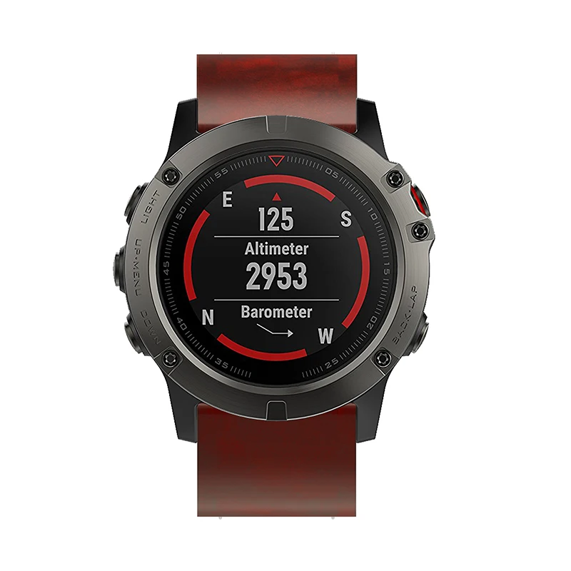 26 мм Easy Fit Quick Release кожаный ремешок на запястье для наручных gps-часов Garmin Fenix 5X 5XPLUS Fenix 3 3HR gps ремешок на запястье