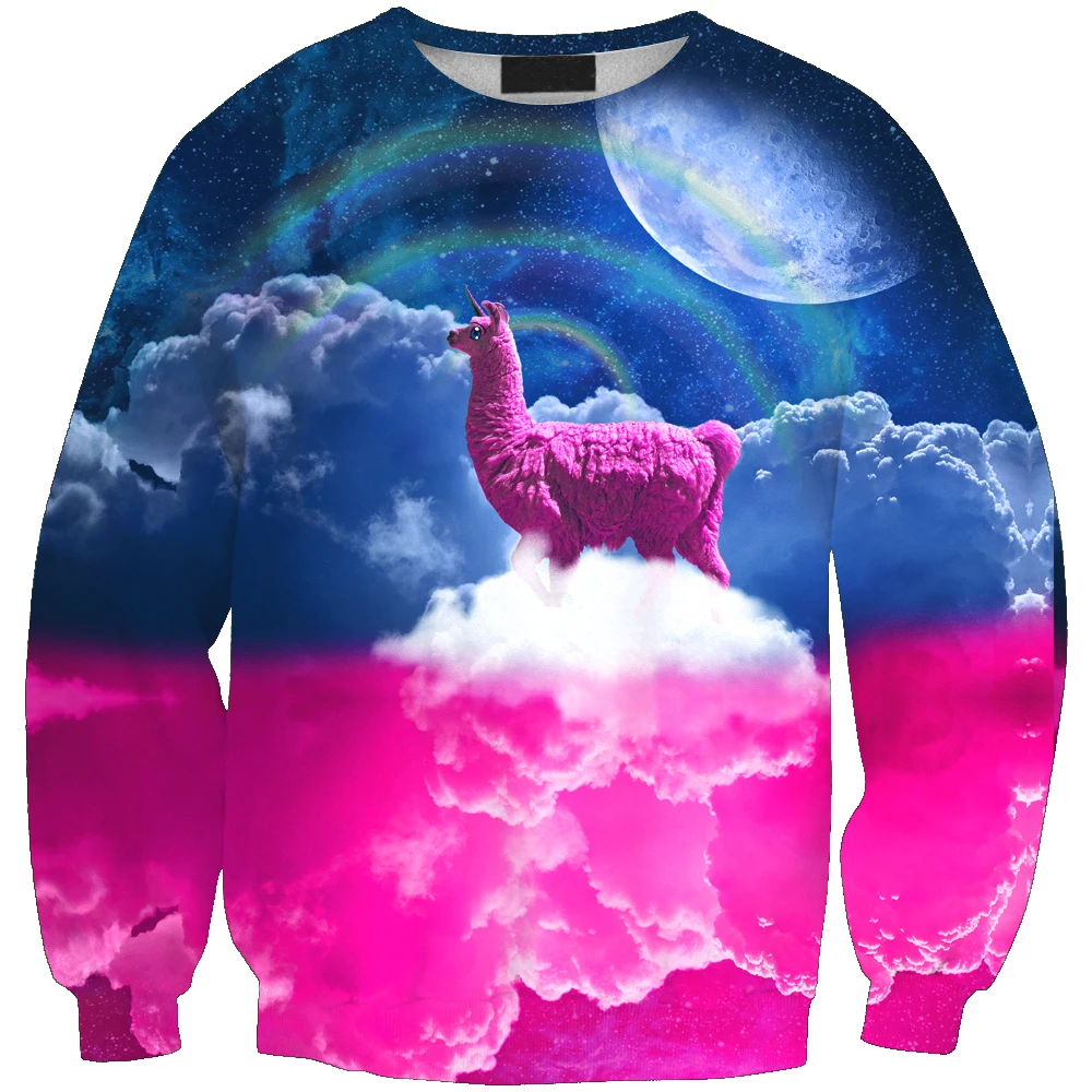 Skup New arrival moda Unisex bluza 3D wielbłąd zwierząt drukuj prosty na co dzień white relaksu ponadgabarytowych ubrania darmowa wysyłka