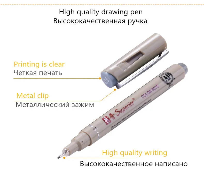 12 цветов эскиз Микрон ручка 0,5 мм Улучшенная игла ручка для рисования тонкий лайнер Pigma рисунок Манга Аниме-маркер прекрасный цвет