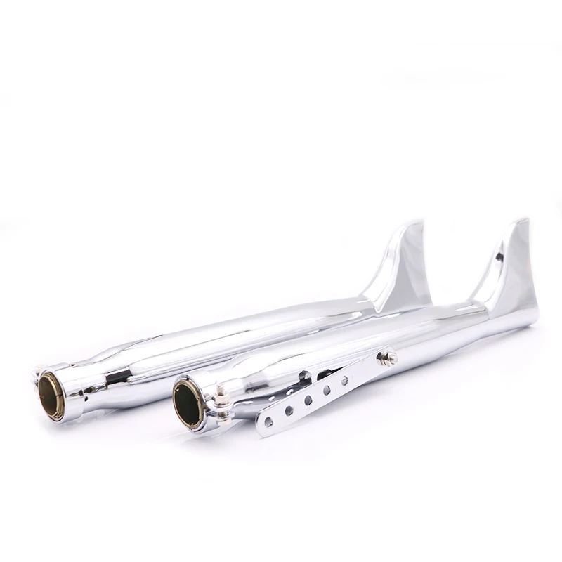 

Pair Motorcycle Retro Fishtail Exhaust Mufflers Silencer Pipe For Harley Honda CG EN125 XL883 1200 Cruiser Chopper Cafe Racer