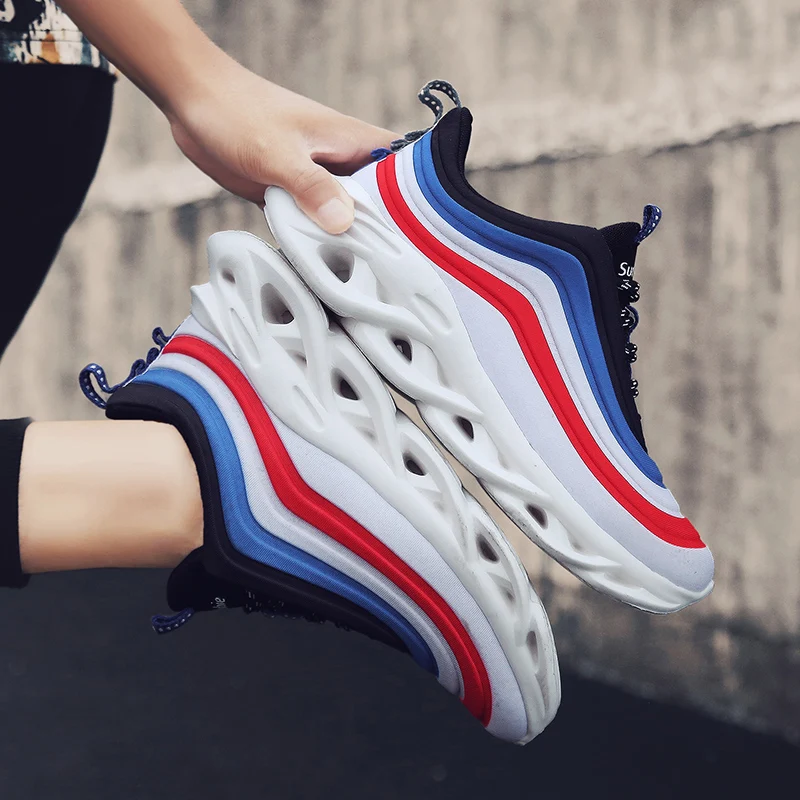 

Fashion Trend Dad Sneakers Twist Bottom Height Increase Running Shoes For Men Athletic Jogging Trainer Male Sport Shoes Size 44
