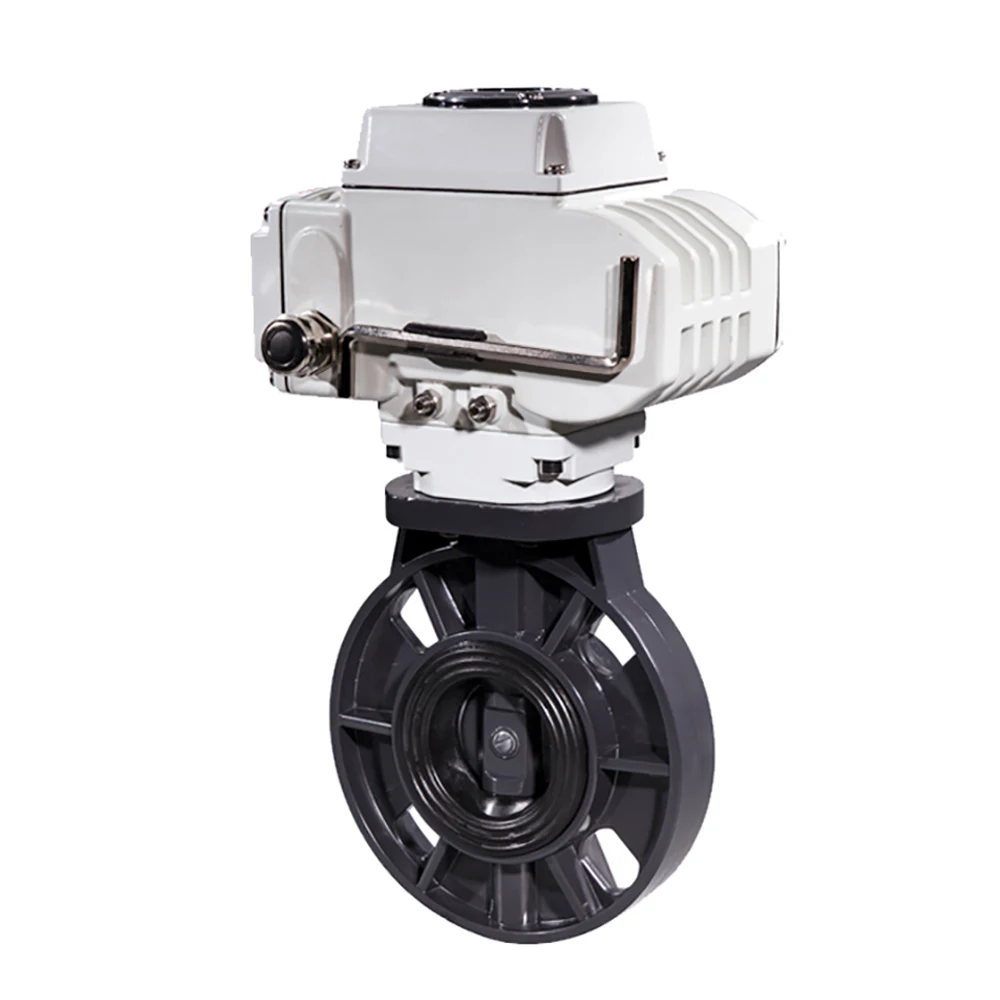 DN125 5" Economic ON/OFF type Motorized UPVC Lug Butterfly Valve Electric Motor Operated Actuator PVC | Обустройство дома