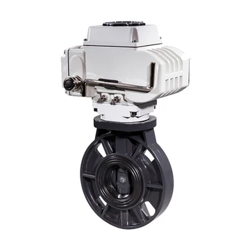 

DN125 5" Economic ON/OFF type Motorized UPVC Lug Butterfly Valve Electric Motor Operated Actuator PVC Butterfly Valve