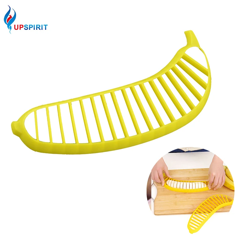 

Upspirit Creative Banana Slicer Banana Cutter Cut Chopper Fruit Vegetable Tools Salad Cucumber Vegetable Peeler Kitchen Tool