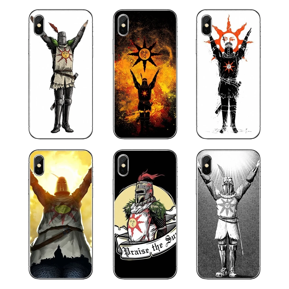 

For Huawei Honor 8 8C 8X 9 10 7A 7C Mate 10 20 Lite Pro P Smart Plus Praise the Sun Dark Souls Soft Transparent Cases Covers