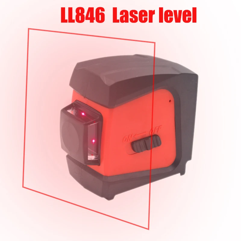 

CDEK LL846 Red Lase Level 360 Degree 2 Lines (Auto Self-leveling in the Range of 3 Degrees) Rotary Wall Leveling Instrument