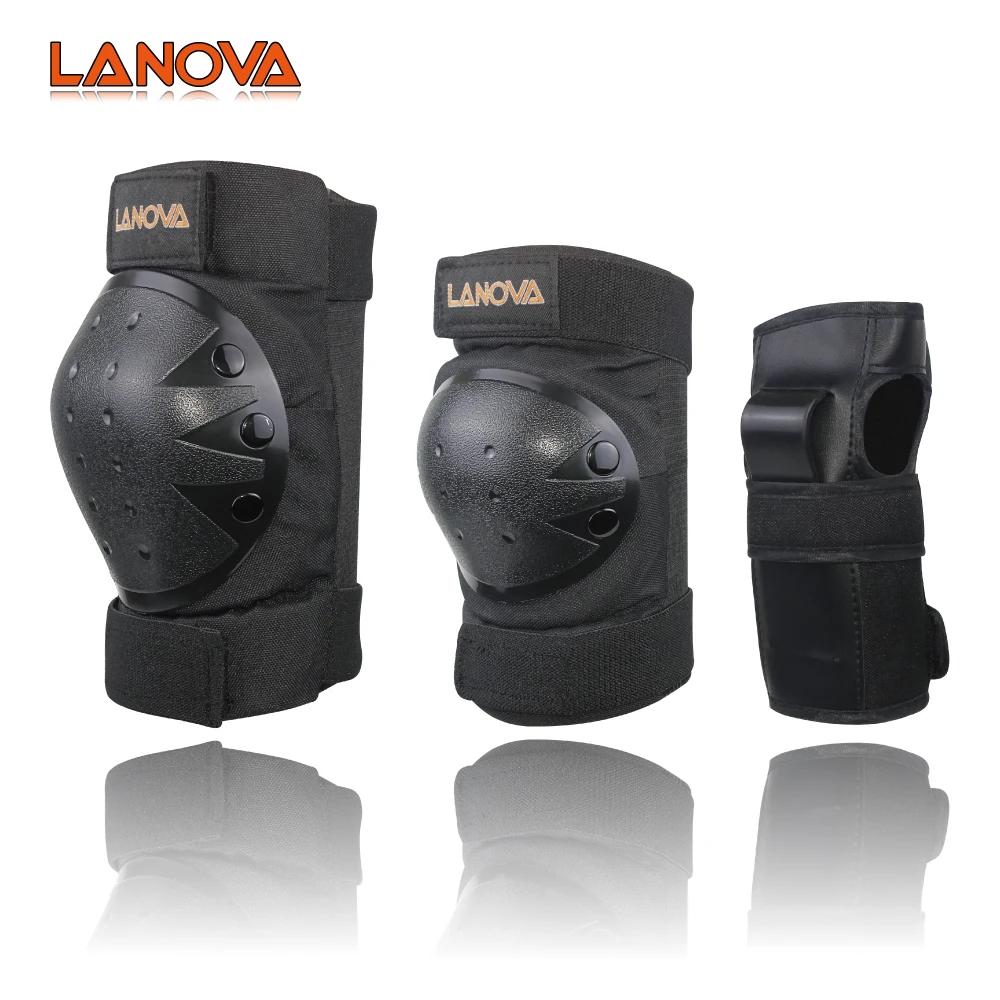 Lanova 6 قطعة/المجموعة واقية مجموعة منصات الركبة الكوع وسادات المعصم حماية حامية لل سكوتر الدراجات التزلج Lanova 6 قطعة/المجموعة واقية مجموعة منصات الركبة الكوع وسادات المعصم حماية حامية لل سكوتر الدراجات التزلج