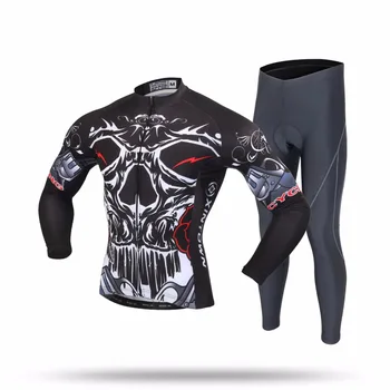 

XINTOWN Cycling Sets Long Sleeve Breathable Jersey Clothes Bicicleta Mountain Bike Ropa Ciclismo Bicycle Set Long Sleeve MOWANG