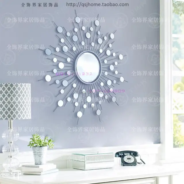 Metal Wall Mirror Decor Modern Mirrored Art Wire Metal Wall Mirror Decor Modern Mirrored Art Wire Decorative Sunburst
