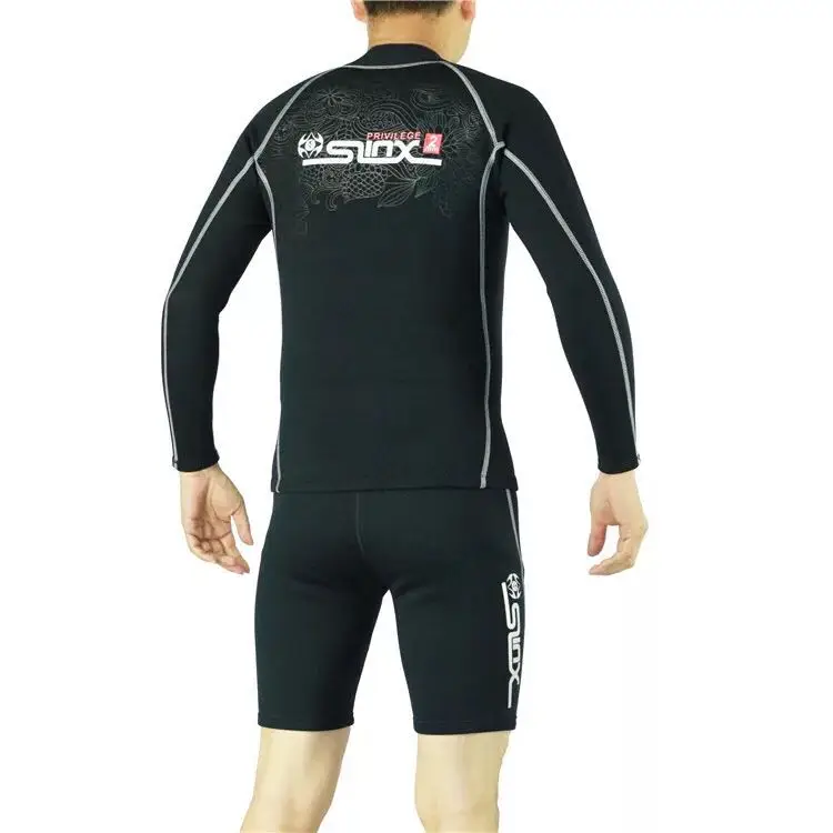 SLINX 2 мм неопреновый Мужской гидрокостюм с длинным рукавом, куртка для подводного плавания, гидрокостюм для серфинга, рафтинга, теплый боди, одежда для плавания, оборудование для дайвинга
