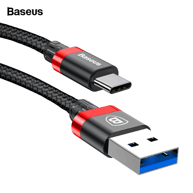 

Baseus 3A USB 3.0 Type C Cable USBC Data Charging Cord USB3.0 Type-c Cable For Samsung Note 9 8 S9 One plus 6 5t 5 USB-C Charger