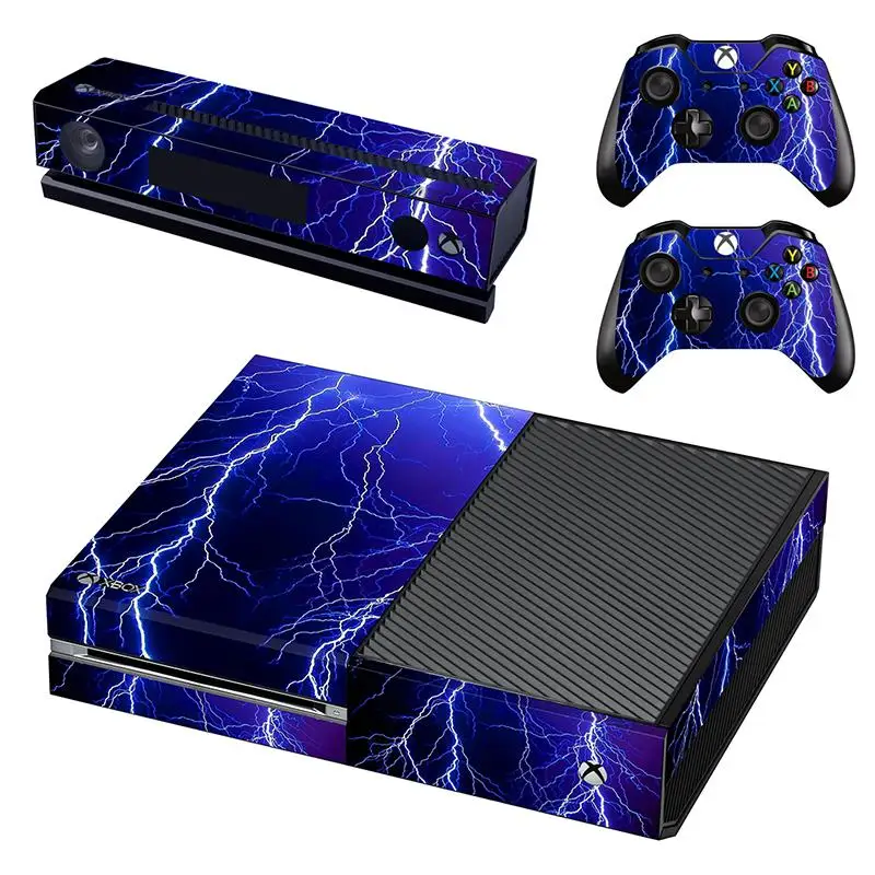 

New Vinyl Cover Skin Sticker For Microsoft Xbox One & Kinect & 2 Controller Decal Skins