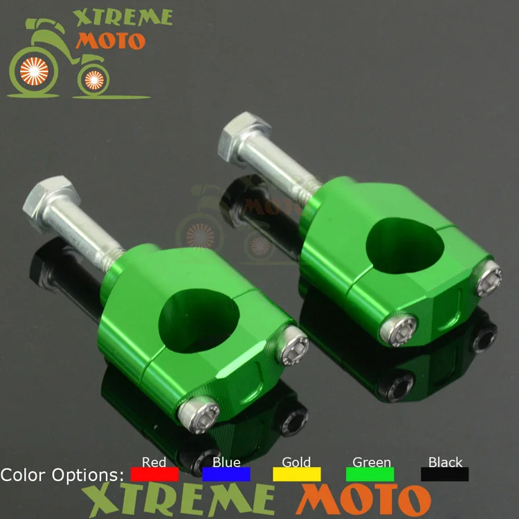 28MM HandleBar Fat Bar Mounts Clamp Riser For Kawasaki KX125 KX250