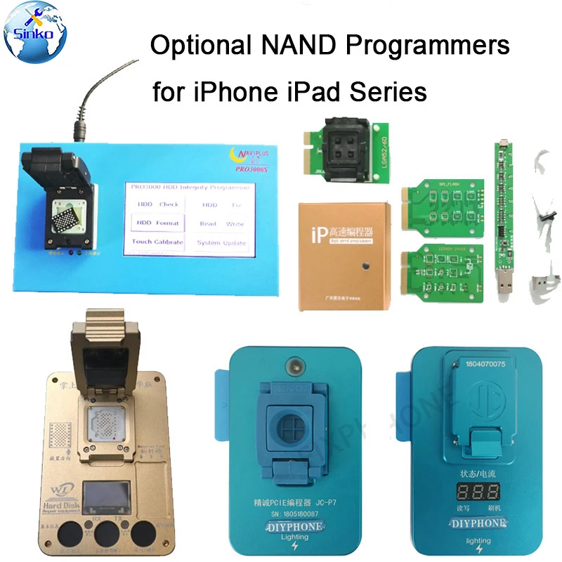 

Naviplus Pro3000S JC Pro1000S Phone NAND Programmer HDD Read Write Tool For iPhone X 8 8Plus 7 7P 6 6S 5 All iPad