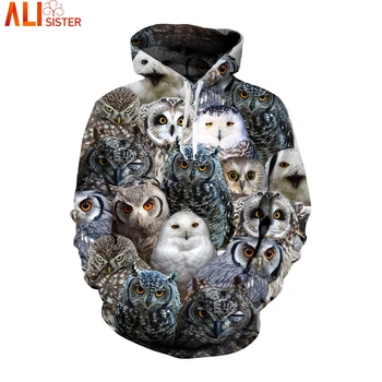 

Alisister Owl Hoodies Sweatshirt 3d Full Print Hip Hop EUR Size Sweatshirts Hooded Tracksuit Moletom Sportswear Pullovers