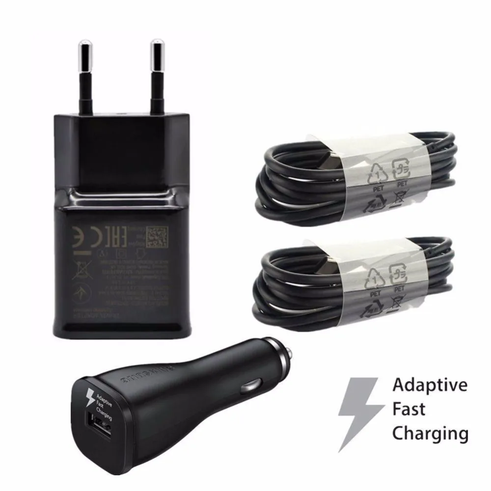 1Set For Samsung S8 Mobile Phone Quick Charger 1Pc US / EU Charging