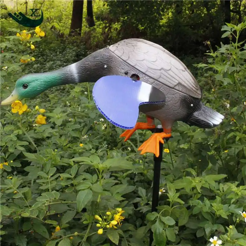 Xilei Outdoor Duck Decoy Hdpe Plastic Green Head Decoy Mole Trap With Magnet Spinning Wings Xilei Outdoor Duck Decoy Hdpe Plastic Green Head Decoy Mole Trap With Magnet Spinning Wings