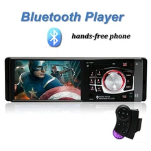 Автомагнитолы MP5 стерео проигрыватель 4,1 дюймов Bluetooth телефон AUX-IN MP3 Мощность Выход FM/USB/1 Din/Remote Управление 12 В стерео fm-излучения