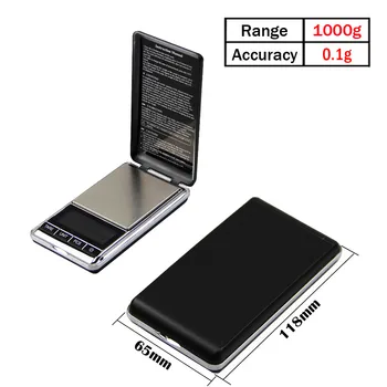 通販 1000 グラム 0.1 グラムミニ電子スケール精度ポータブルポケット液晶デジタルジュエリースケール重量バランスゴールド