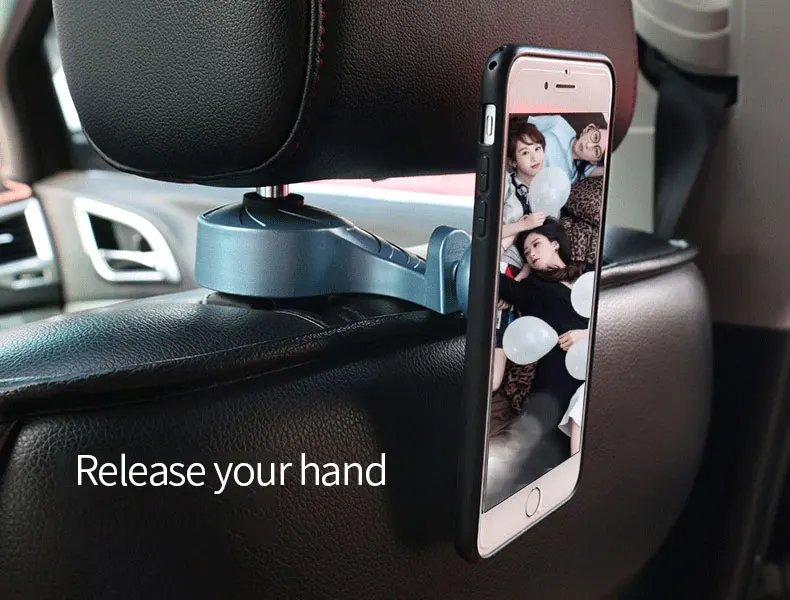 1pcs Car Seat Back Hidden Hooks Magnetic Mobile Phone Holder Multifunctional Car Creation Interior Accessories