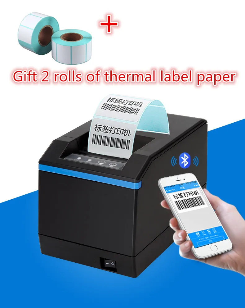 

New listing Barcode label printers 100% New quality original High clothing label printer Support 80mm printing USB interface