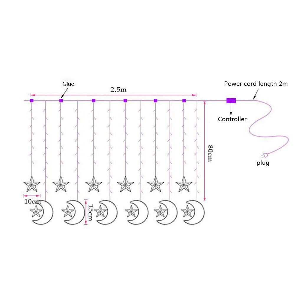 christmas lights outdoor Led Light String Home Bedroom Starry Decorative Lights Holiday Wedding Lights luces de navidad