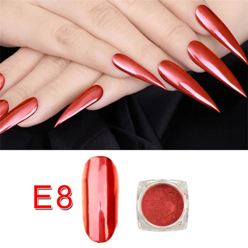 

1PC Shiny Nail Acrylic Powder Laser Sparkly Diamond Manicure Nail Art Chrome Pigment DIY Nail Polish Art Decoration Powder
