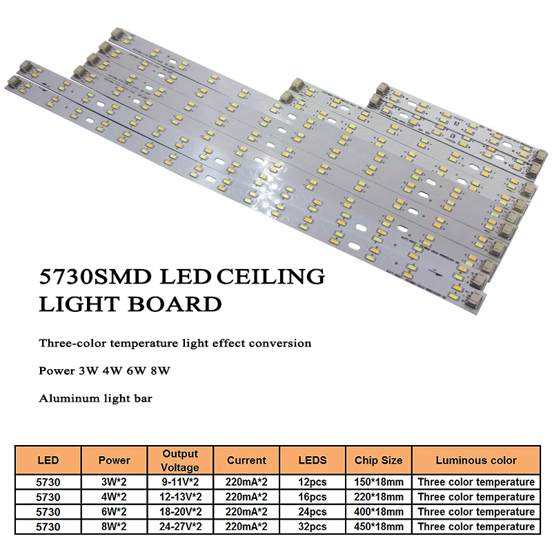 3 Вт 4 6 8 светодиодный потолочный светильник 5730SMD теплый/холодный белый