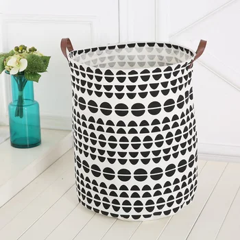 

Useful for storing Baby Kids toys Laundry Canvas Basket Storage Bag Foldable N1