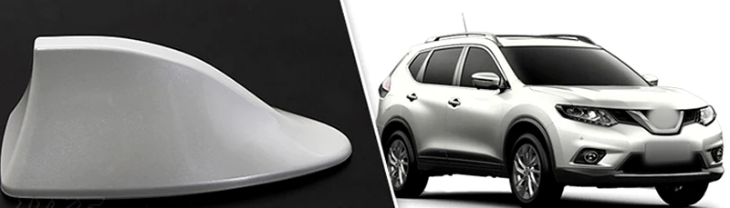 Наружный гребень акулы на крышу антенна крышка отделка ABS 1 шт. Автомобиль Стайлинг Аксессуары для Nissan Rogue X-trail - Название цвета: White