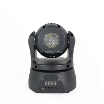 

2019 New Double Side Mini Moving Head Beam Led 15w RGBW 4in1 Leds + 36pcs*5050 Led Strip + 1pc 150mw Green Laser DMX Stage Light