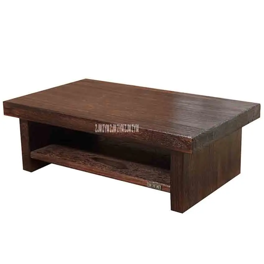 New Tatami Small Coffee Table Japanese Style Solid Wood Antique Tea Table Rectangle Computer Table Living Room Wooden Tea Table