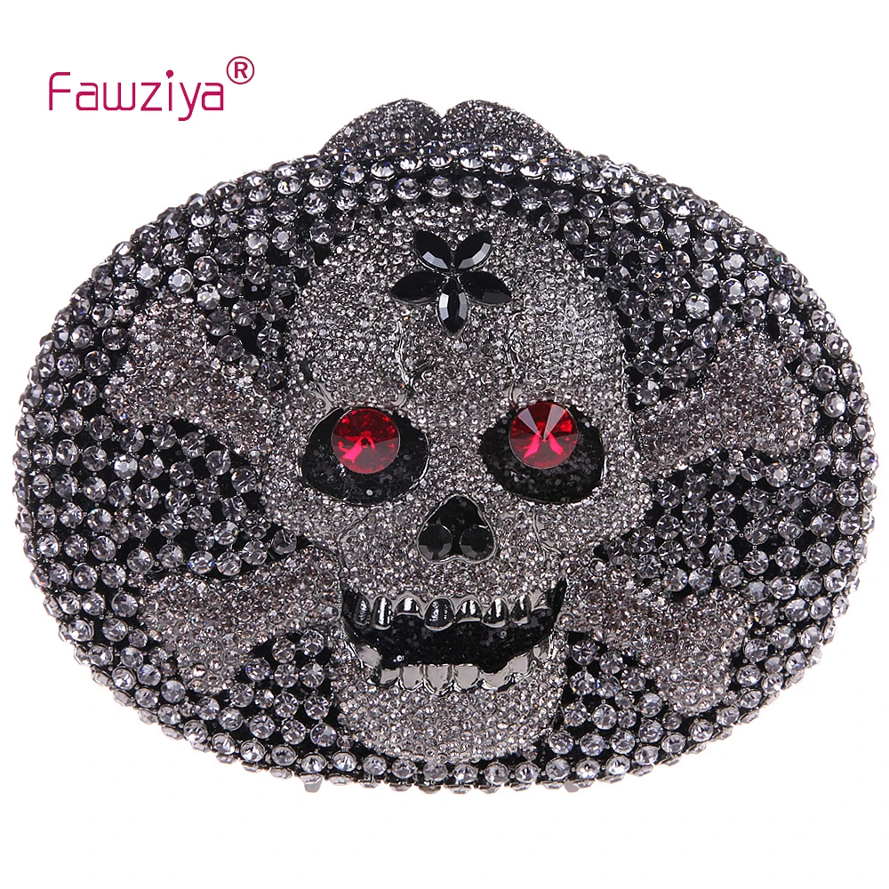 

Fawziya Bags Purses With Skulls Rhinestone Clutch Evening Bag
