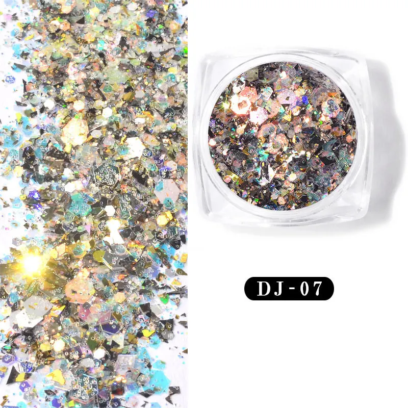 

12-color Shining Light Onion Powder Ultra-thin Nail Glitter Sequins QRD88