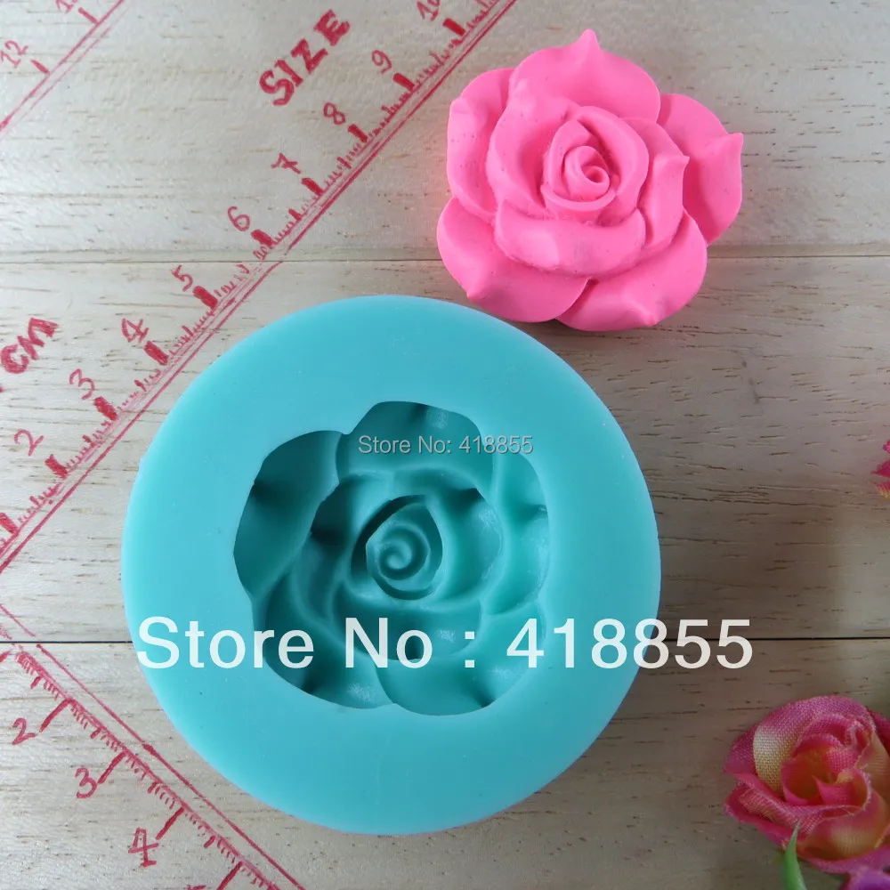 Beautiful rose fondant Mold flower Chocolate Mold & Cookie Silicone Gel Mold & ice mold Bake