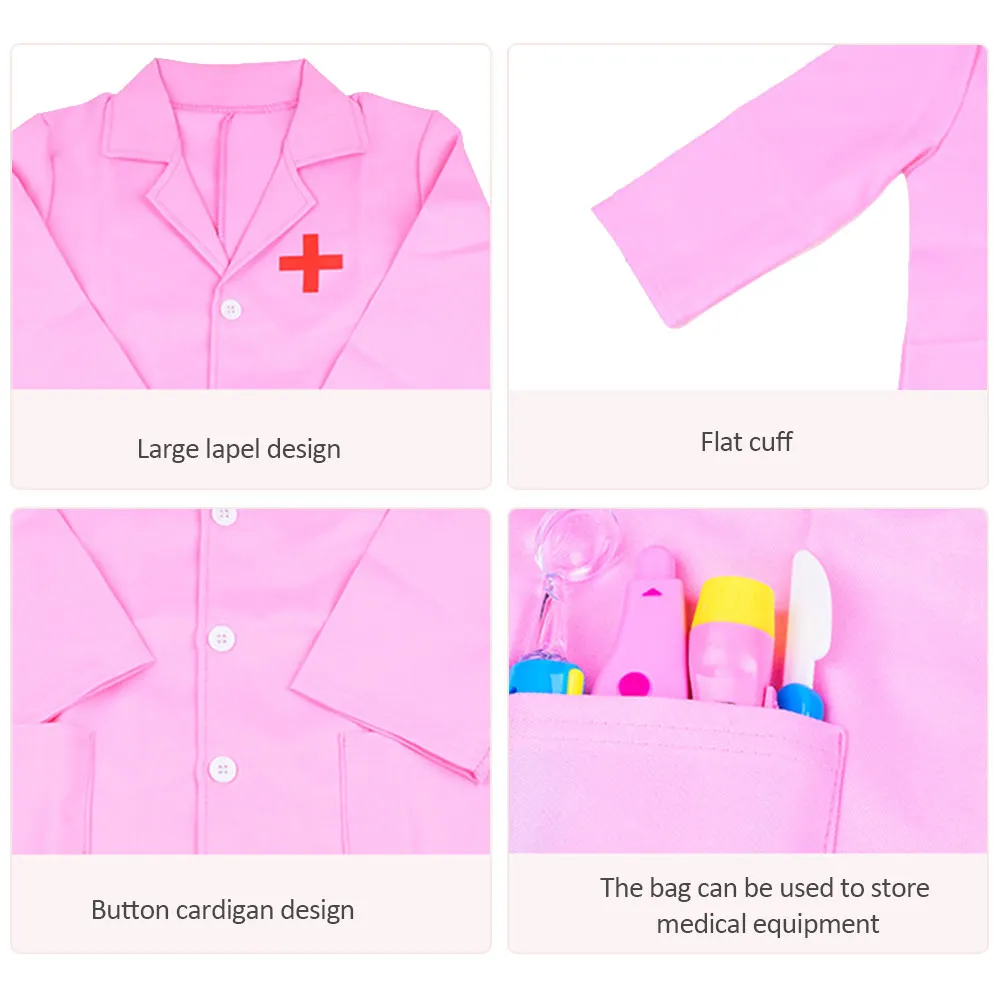 1 комплект детской одежды костюм для ролевых игр комбинезон доктора белое платье униформа медсестры обучающая игрушка доктора для детей подарок