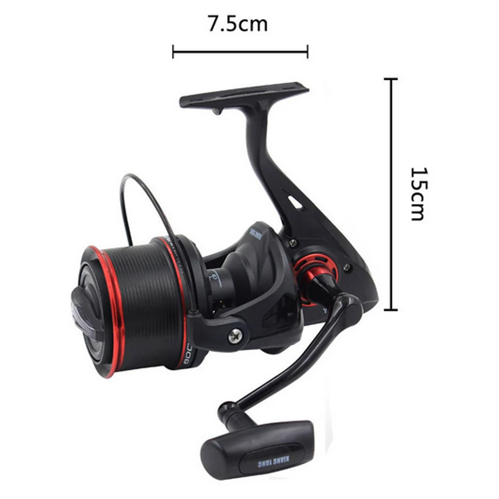

All Metal 12+1 BB Spinning Fishing Reel 4.6:1 Spool Lure Rock Fishing Rear Long Shot Wheel 8000/9000 Series peche