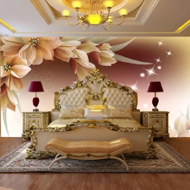 Free Shipping Fashion Fl Glitter Wallpaper Wall Murals New Free Shipping Fashion Fl Glitter Wallpaper Wall Murals New Arrivals In Wallpapers From Home Improvement On Aliexpress Alibaba Group